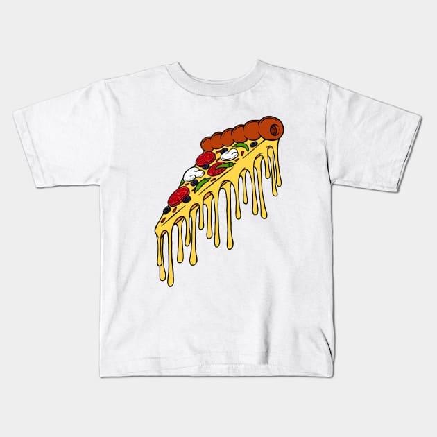 Pizza Kids T-Shirt by Woah_Jonny